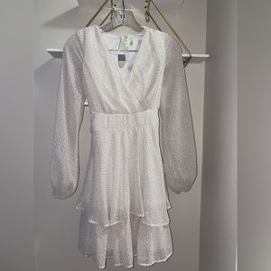 JAPNA belted, long sleeve, ruffle, summer dress size XS